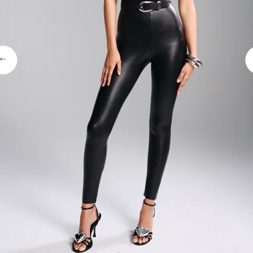Commando Black Faux Leather Leggings XL